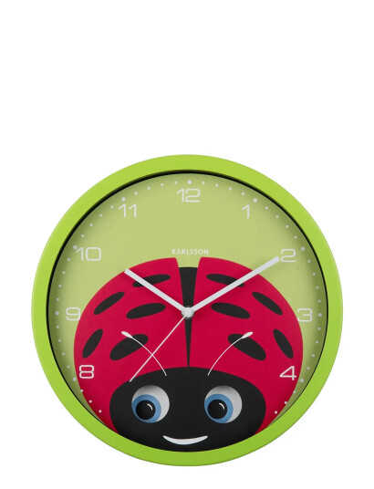 Karlsson Veggklokke Peekaboo Ladybug Green Green Ø30,8cm Karlsson Veggklokke Peekaboo Ladybug Green Green Ø30,8cm