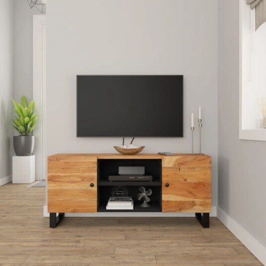 vidaXL TV benk 105x33x46 cm heltre akasie