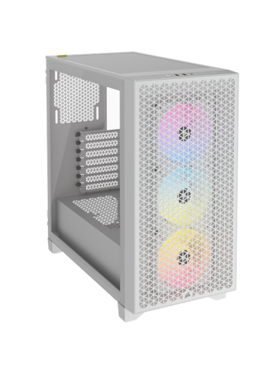 Corsair 3000D Rgb Airflow Midi Tower Kabinett Hvit med Herdet Glass Corsair 3000D Rgb Airflow Midi Tower Kabinett Hvit med Herdet Glass