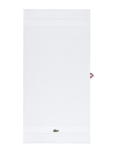Lacoste Lcasual Bath Towel White Home BLANC 70X140CM