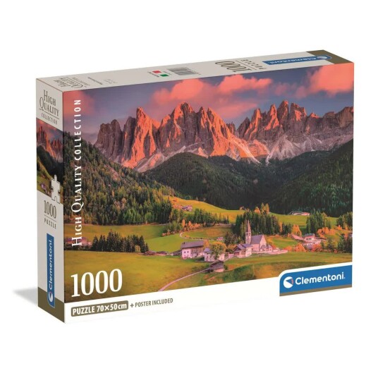 Clementoni Puslespill 1000 Brikker Magical Dolomites