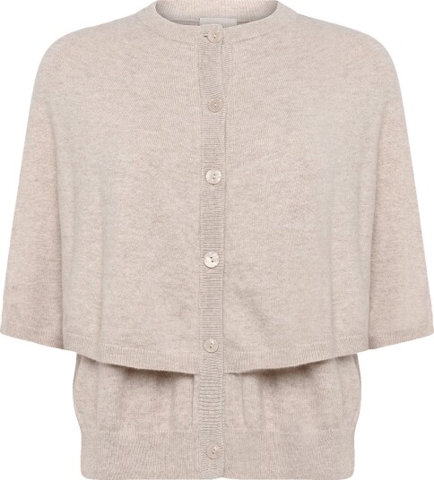 Dante6 Dante6 Camyl Knitted Cape   WARM GREIGE   XS/S