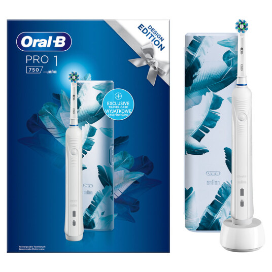 Oral-B Elektrisk tannbørste Pro 1 750 WHITE Design Edition