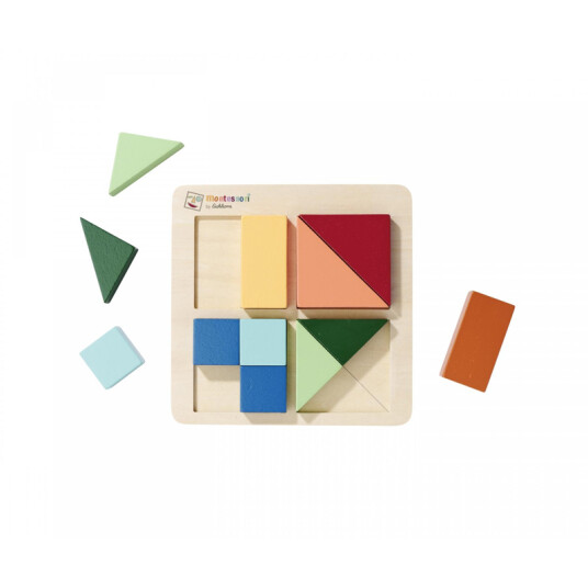 Eichhorn Eichhorn Montessori Shape Puzzle - Multi/patterned - ONE SIZE Eichhorn Eichhorn Montessori Shape Puzzle - Multi/patterned - ONE SIZE