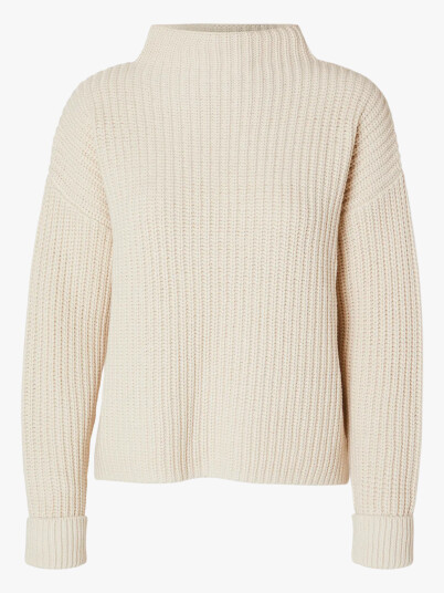 Selected Femme Selma Long Sleeve Knit Pullover Beige L Selected Femme Selma Long Sleeve Knit Pullover Beige L
