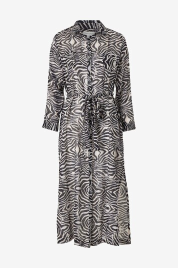 Panos Emporio Strandkjole Zebra Ismene Dress Svart