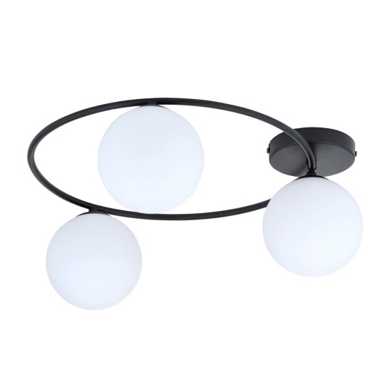 Other Brand Sopra taklampe 3-lys - Svart/Opal