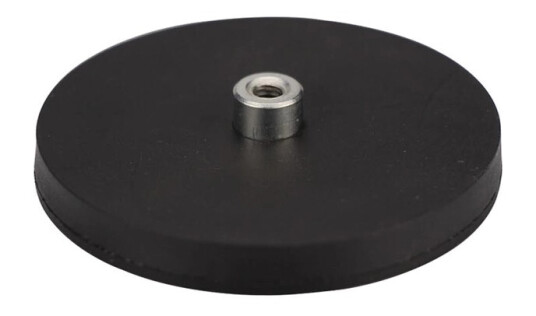 Gummiert magnet 43mm 8 kg styrke M4 Stort bruksområdet | For M4 bolt