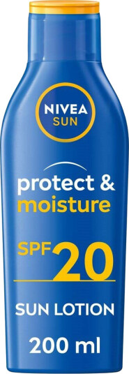 Nivea Sun Protect & Moisture Solkrem SPF 20 200 ml Nivea Sun Protect & Moisture Solkrem SPF 20 200 ml