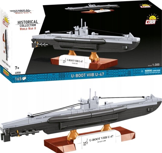 Cobi U-Boot Viib U-47 Byggesett 7+ År 165 Deler