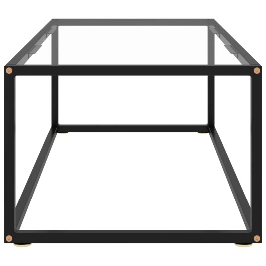 vidaXL Salongbord svart med herdet glass 100x50x35 cm vidaXL Salongbord svart med herdet glass 100x50x35 cm