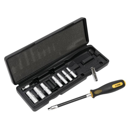 Ironside 116012 Pipenøkkelsett 10 deler, 1/4", Håndverktøy Ironside 116012 Pipenøkkelsett 10 deler, 1/4", Håndverktøy