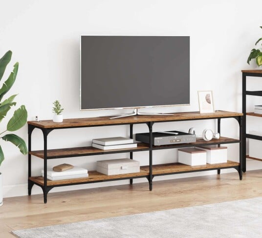 TV skap Gamle tre 160 x 30 x 50 cm Ingeniørtre og jern