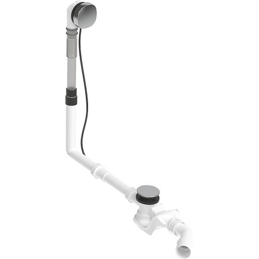 Duravit Quadroval Av- og Overløpssett 65 cm Krom Gulvsluk