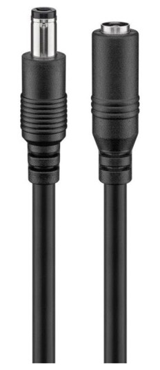 Pro 2.5 mm DC extension cable Black Pro 2.5 mm DC extension cable Black