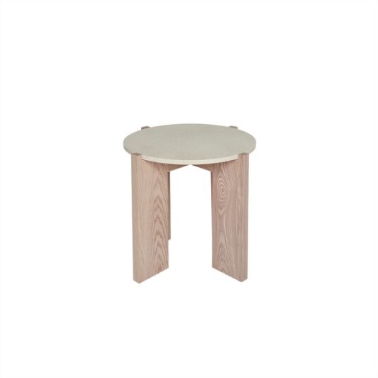 OYOY Lune Sidebord D50 cm Natur/Hvit