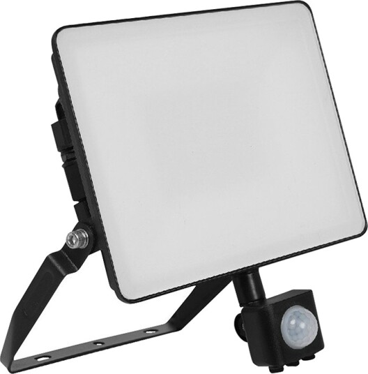Vt 4929 Fc LED projektør 30W med hurtig tilkobling PIR sensor 3000K sort hus 120lm/w Kulør : Varm