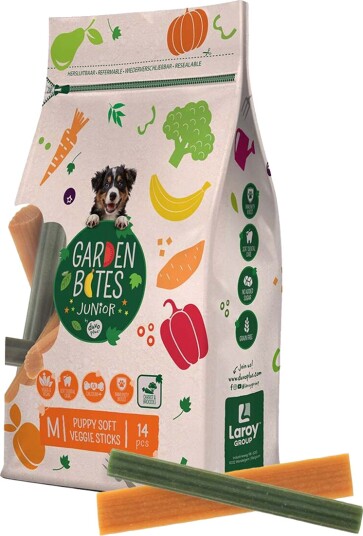 Duvo+ Puppy Duvo+ Garden Bites Soft Veggie Sticks Til Hund 12 cm 14 Stk 210 G