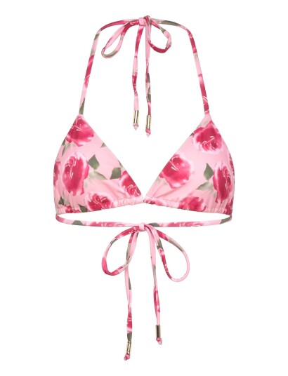 by Ti Mo Triangle Bikini Top Pink L