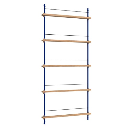 Moebe Magazine Hylle 85x188 cm Eik/Dypblå