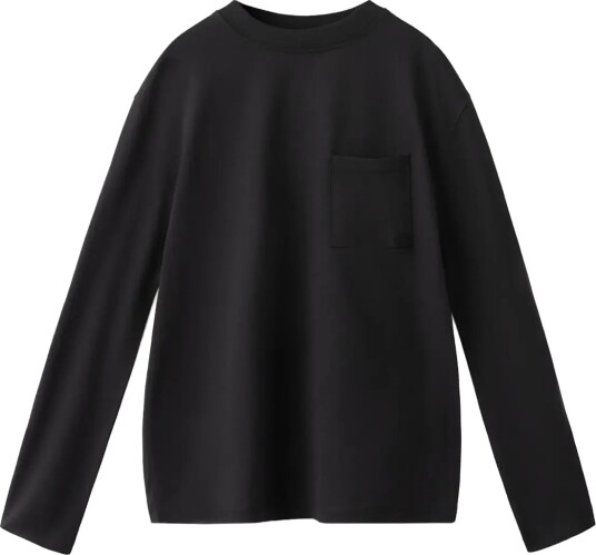 Mango Loose Fit Cotton T Shirt Black 11 12