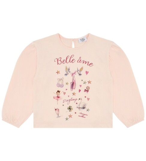 Hust and Claire Genser - HcAlma Belle A`me - Kvarts m. Glitter - Hust and Claire - 7 år (122) - Genser - Rosa