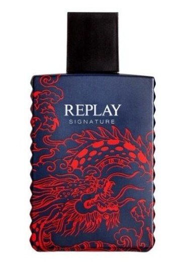Replay Signature Red Dragon Edt 30ml Herre Parfyme med Kardemomme og Grapefrukt