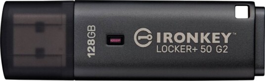 Kingston IronKey Locker+ 50 G2 Kryptert USB-minne 128 GB USB 3.2 Kingston IronKey Locker+ 50 G2 Kryptert USB-minne 128 GB USB 3.2