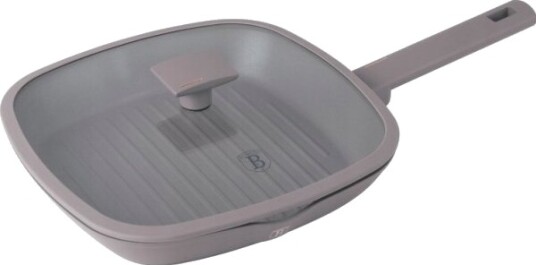 Stekepanne Berlinger Haus Titanium Grillpanne Med Lokk 28Cm Berlinger Haus Bh 8097 Taupe