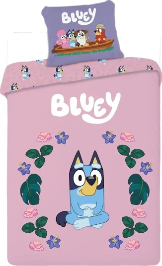 Bluey Bed Linen Bluey 029 100X140X45 Cm Pink 100X140.40X45CM Bluey Bed Linen Bluey 029 100X140X45 Cm Pink 100X140.40X45CM
