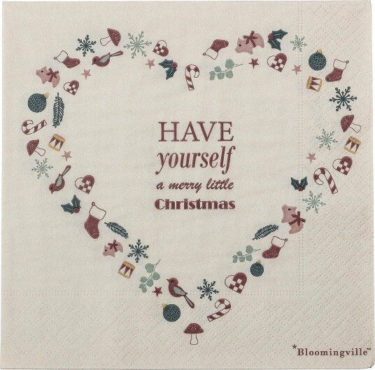 Bloomingville Paia Napkin - RED - 33X 33 cm