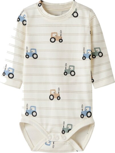 Name It Body I/e NbmVroels Antique White/Traktorer Name It 62 Langermet Body Beige