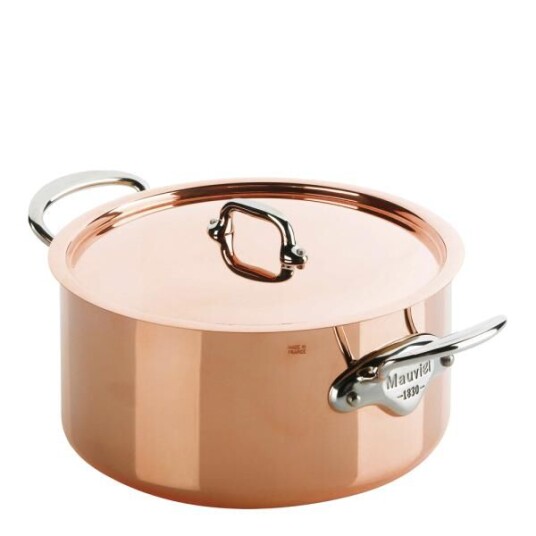 Mauviel M'minis gryte med lokk 30 cl kobber/stål Mauviel M'minis gryte med lokk 30 cl kobber/stål