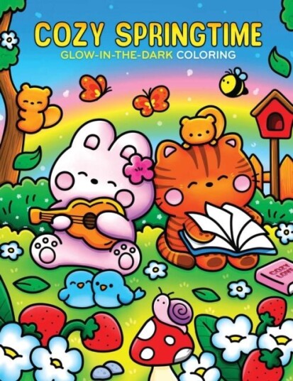 Cozy Springtime Glow in the Dark Coloring