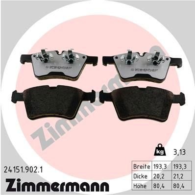 Bremseklosser ZIMMERMANN 24151.902.1 Bremseklosser ZIMMERMANN 24151.902.1