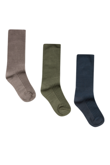 Hust & Claire Fosu 3 pk bambus sokker - ombre blue