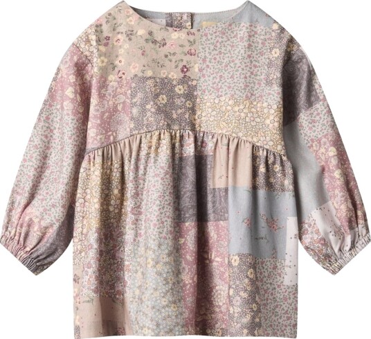 Wheat Kjole Herdis Patchwork Blomster Wheat 1 år (80) Kjole Beige Lilla Rosa Wheat Kjole Herdis Patchwork Blomster Wheat 1 år (80) Kjole Beige Lilla Rosa