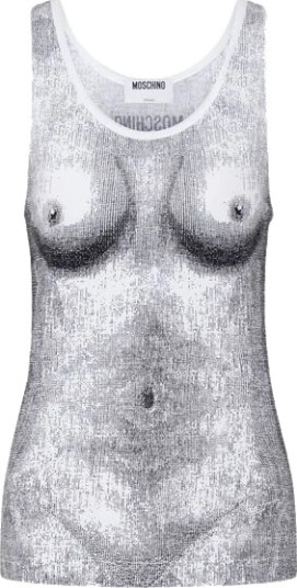 Moschino Dame Topper Grå M, Moschino Dame Topper Grå M,
