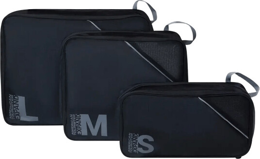 Packing Cubes S/M/L Svart/Grå Packing Cubes S/M/L Svart/Grå