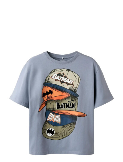 name it Nkmadd Batman Ss Nreg Top Wab - Blue - 116