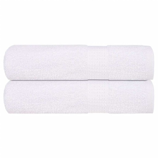 Badehåndklær FROGN 2 stk hvit 100x150 cm 360 gsm Badehåndklær FROGN 2 stk hvit 100x150 cm 360 gsm