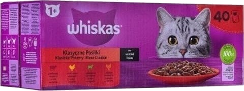 Whiskas Klassiske Måltider I Sausblanding 40x85g - Kattemat Whiskas Klassiske Måltider I Sausblanding 40x85g - Kattemat