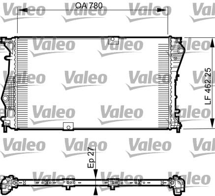 Radiator VALEO 735599