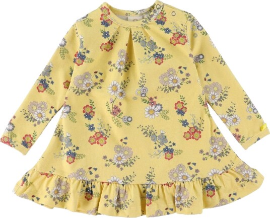 Smallstuff Kjole Flower Garden Soft Yellow Smallstuff 62 Kjole Gul