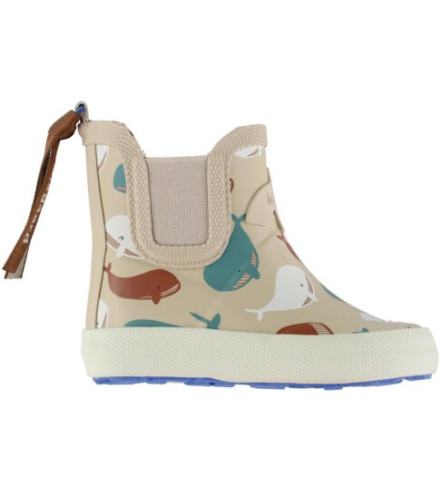 Bisgaard Gummistøvler Barfot Kort Whale Bisgaard 29 Gummistøvler Beige Brun Grønn
