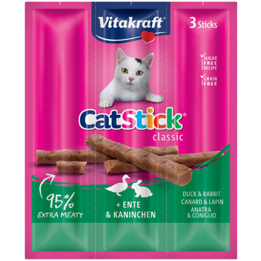 Catsticks Mini Duck/Rabbit 3X6G 20 Stk.