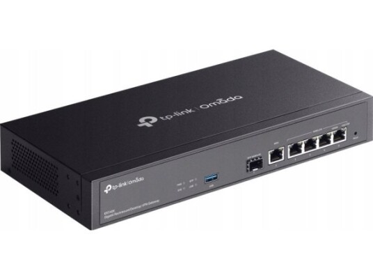 TP-Link ER7406 Gigabit VPN Router med 5 Ethernet-porter og USB 3.0 - Svart TP-Link ER7406 Gigabit VPN Router med 5 Ethernet-porter og USB 3.0 - Svart