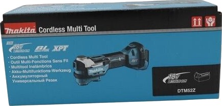 Makita Multiverktøy DTM52Z 18V Starlock Max Solo uten Batteri og Lader