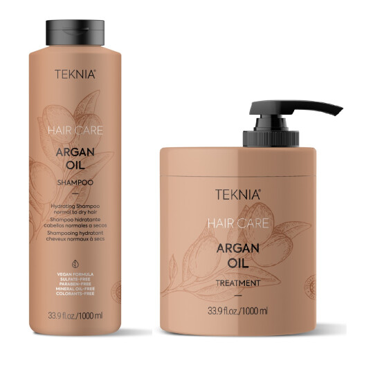 Lakmé Teknia Argan Shampoo 1000 ml + Lakmé Teknia Argan Treatment 1000 ml