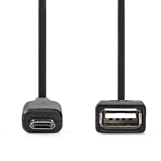 USB 2.0 A Hunn - micro USB B Hann SOM-dataledning